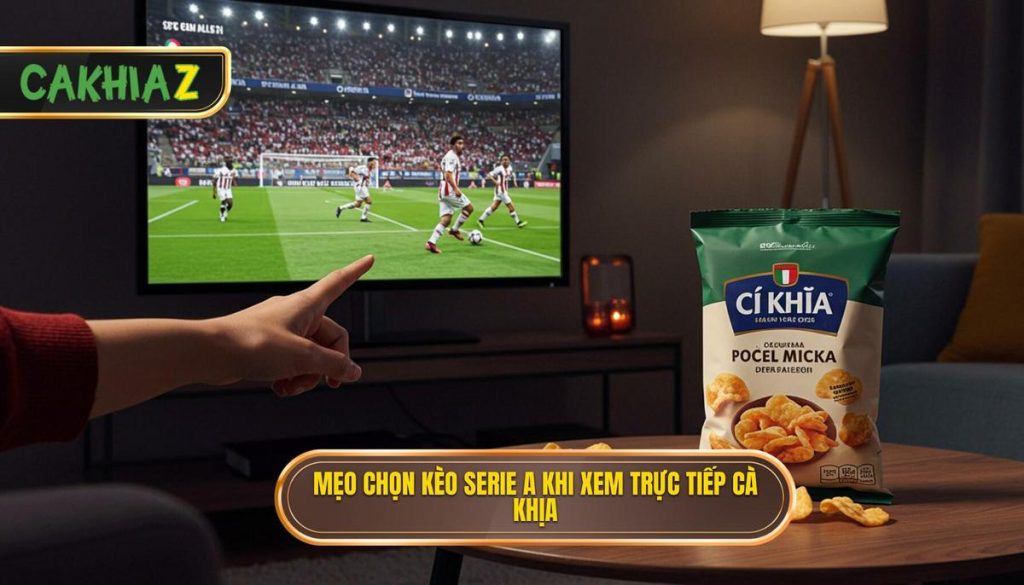 Mẹo chọn kèo Serie A khi xem trực tiếp Cà Khịa