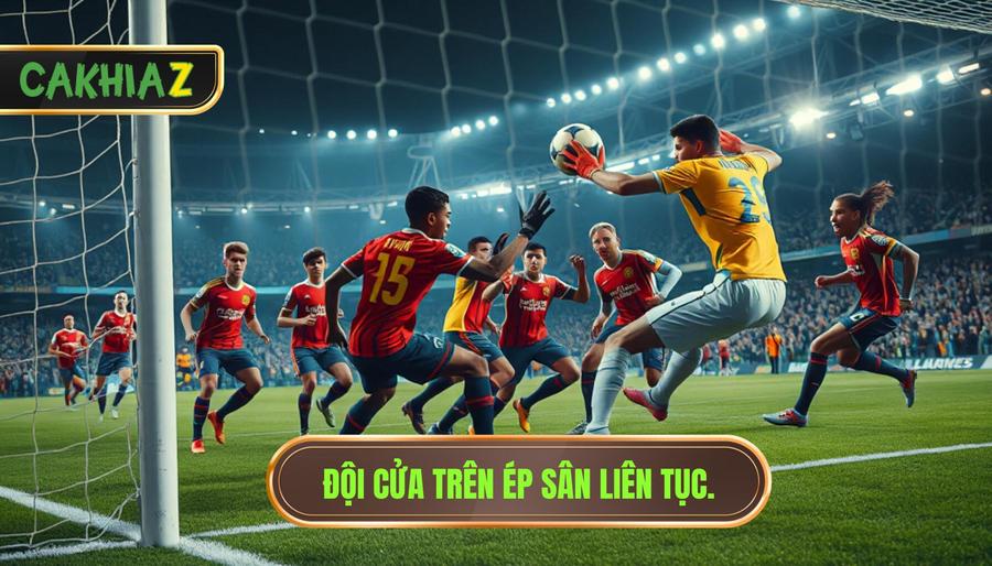 Đội cửa trên ép sân liên tục