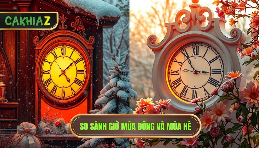3. So sánh giờ mùa Đông và mùa Hè